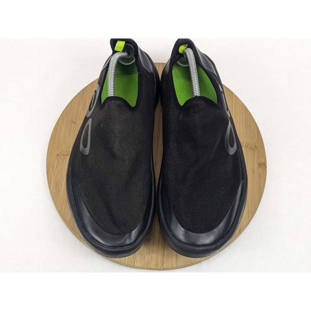 OOFOS Shoes Mens Size 14 Black OOmg EeZee Canvas Recovery Low Slip-On - Picture 10 of 12
